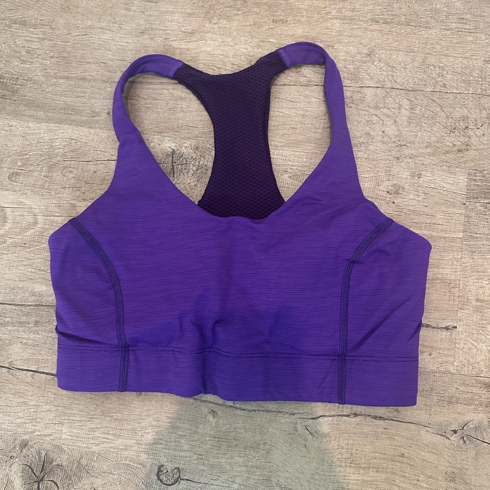 Outdoor Voices Purple and Blue Sports Bra